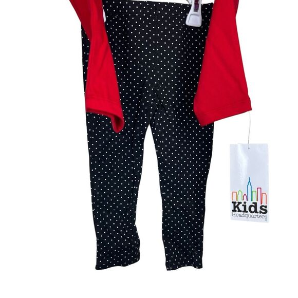 NEW Kids Headquarters 2-Piece Outfit Red Scottie Dog Top & Polka Dot Pants 3T - Picture 5 of 11